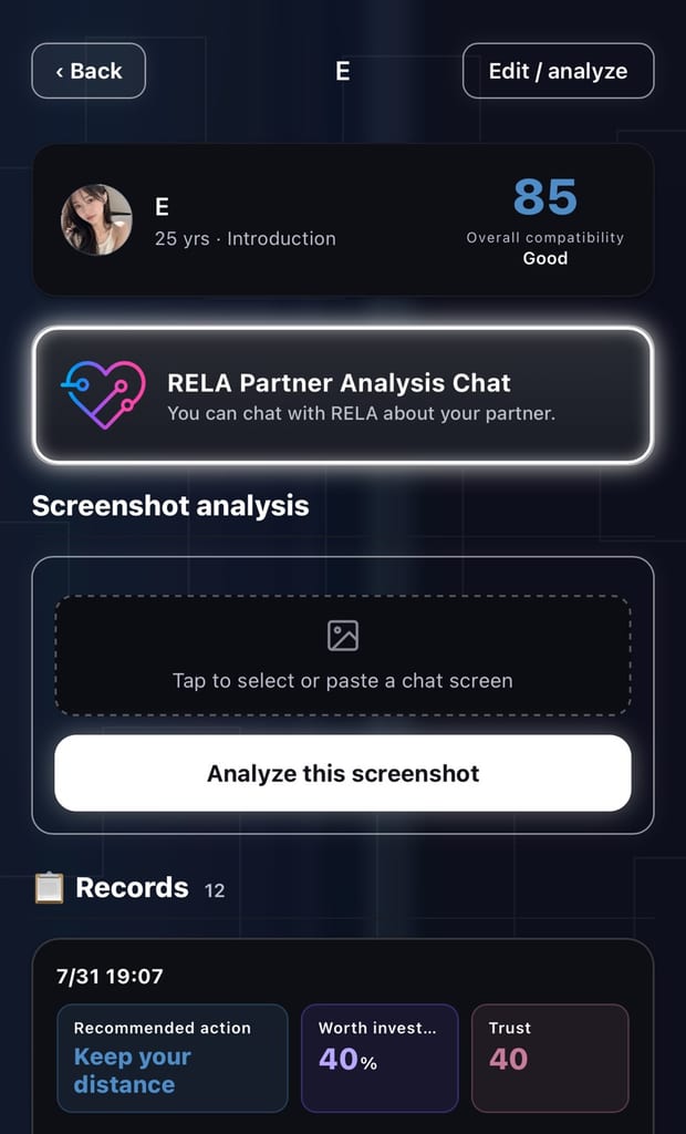 Recommended action, closeness and suggested replies